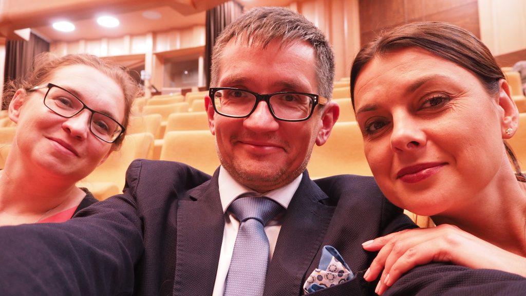 Małgorzata Czyżewska, Witold Ciechanowicz, Agnieszka Kuchta, na gali  w Astanie, Expo, Gala z prezydentem Dudą